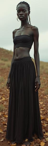 art by Misha Gordin and John Batho , photograph, fairy tale, over the shoulder shot of a Smart Desolate busty Zulu Female
