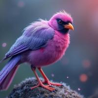 art by Carolina Herrera , photograph, Suspenseful, long shot of a Frosted good looking Pink
