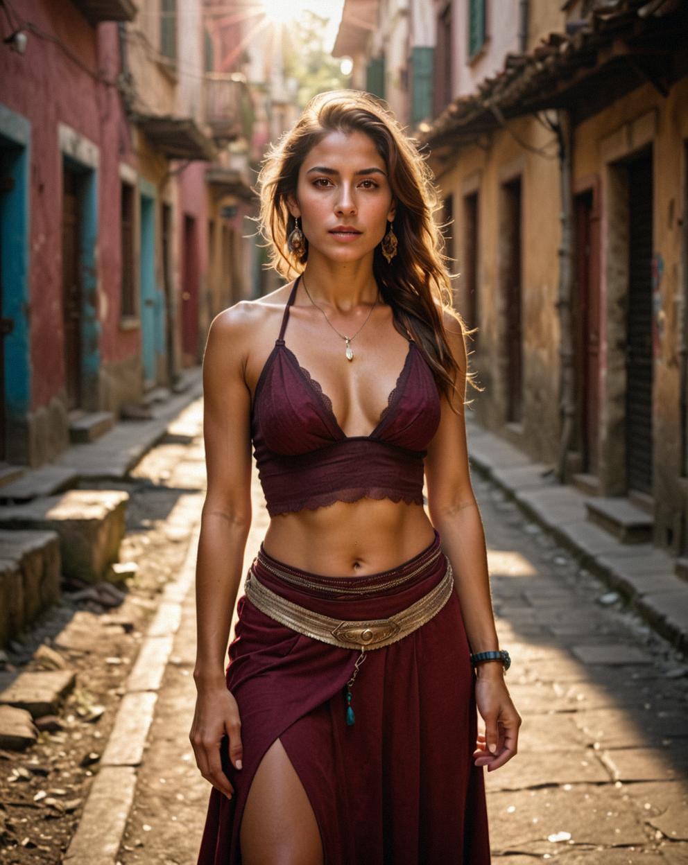 photograph, Rugged Guatemalian female, Voidelf, halter top