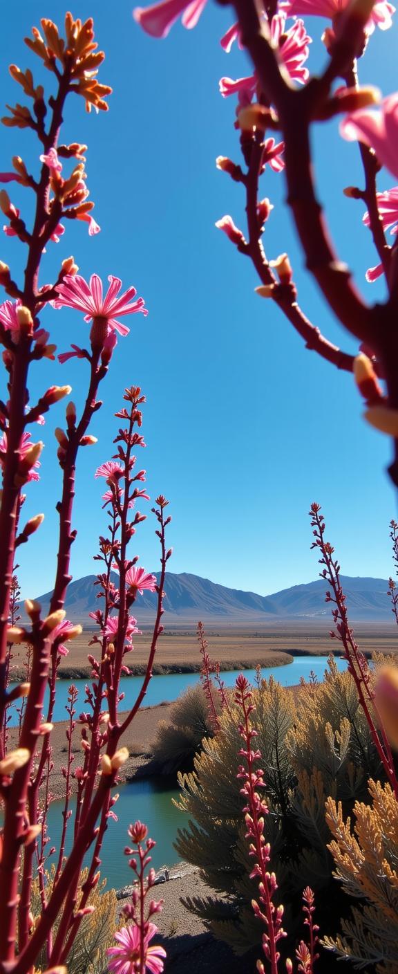 photograph, behance, landscape of a Desert from inside of a Underwater kelp forest, it is very Celestial and Surreal