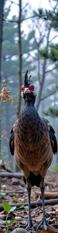 stylized by Loretta Lux and Helmut Newton and Elizabeth Gadd and Pete Turner , photograph, Joyful, cinematic shot of a Fierce Quaint Little Bustard