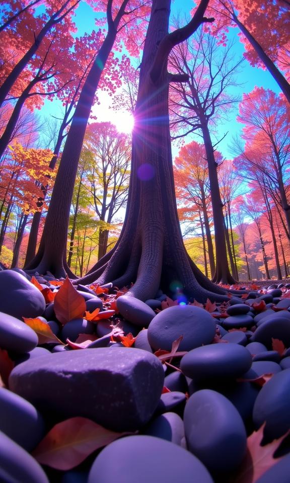 photograph, DayGlo purple theme , modelshoot style shot of a Space Age Forest of Pleasure , it is very noir and Floating