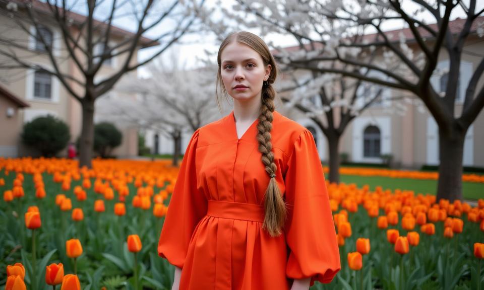 stylized by Katerina Belkina and Vanessa Beecroft and Gordon Parks and Lois Greenfield , photograph, Colorless garden and blossoms, elegant