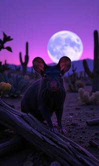 designed by Paul Fusco and Ando Fuchs and Brooke DiDonato , photograph, fairy tale, Portrait of a Printcore Draconian Mouse of Runes