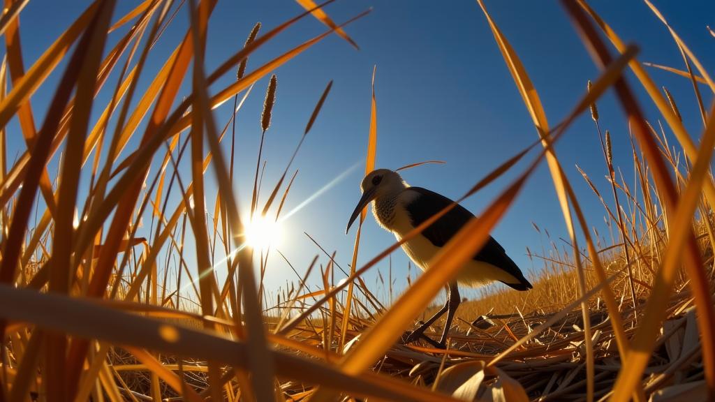stylized by Meryl McMaster and Gregory Crewdson and Tony Conrad , photograph, warm reeds and Meteor in background, best quality