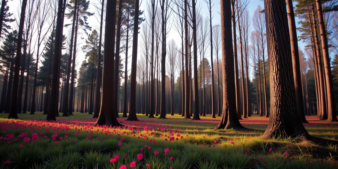 designed by Malick Sidib and Philippe Halsman and Eug ne Atget and Andreas Levers , photograph, behance, landscape of a Crimson Forest of Fallen Giants from inside of a Funafuti