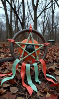 art by Marianna Rothen , photograph, artistic, Studio shot of a Unusual Burning Mint and Coral Pirate Pentagram