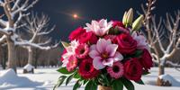 art by Ernst Haas and Gabriel Metsu and Rodney Smith , photograph, Alabaster theme , Portrait of a Nigerian Bouquet