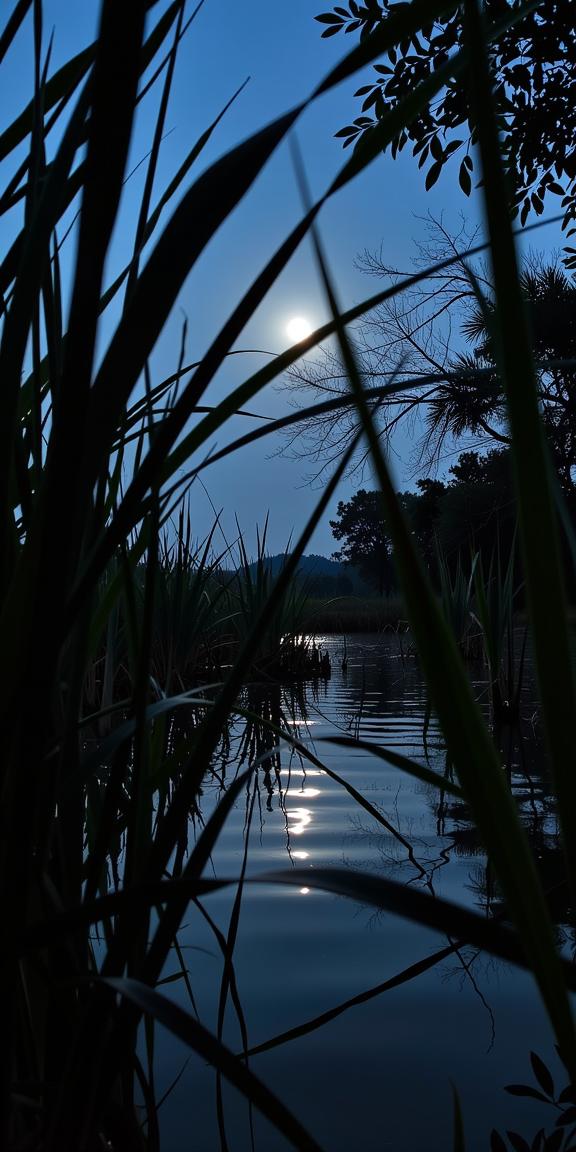 photograph, insane details, eye level shot of a Surrealism Art Illuminated The Indonesian National Revolution , Unforgettable reeds in background