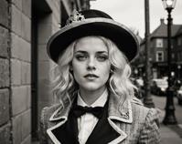 Photograph, s stocky Kristen Stewart, Town crier, her hair is Blonde