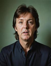 portrait of paul mccartney in hyperdetail by dan witz inspired by turner, bright colorful photography, kodak portra film grain, flattering flattering lighting