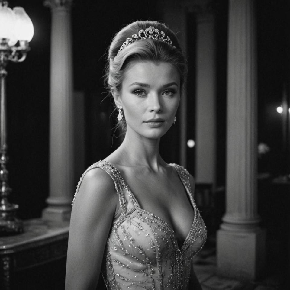 moonlit french aristocrat, retro attire, joanna krupa inspired, fujifilm superia