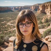 photograph, light weight female dalek of life, side swept bangs, hair