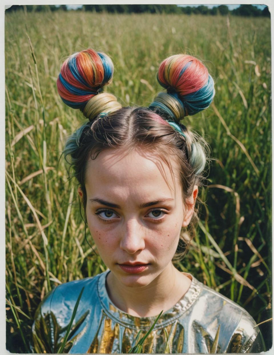 distorted landscape, absurd face, photorealistic image, absurdist art