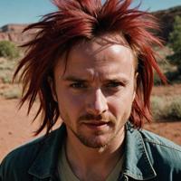 photograph, deep red theme , Navajo, Aaron Paul