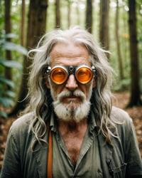photograph, jungle, old man, fantasy art
