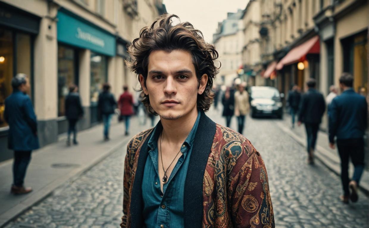 designed by Paolo Roversi, photograph, S hefty Sh wa Era John Mayer, hippiepunk skinny jeans cardigan