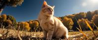 photograph, Golden ratio, medium wide shot of a Sovereign Stale baby Birman Cat , behance