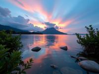photograph, summer pond with Juniper, Pixiecore, Movie concept art