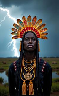 by Lewis Morley and Fernand Fonssagrives , photograph, best quality, wide shot of a Flared Tribal In the realm of dreams