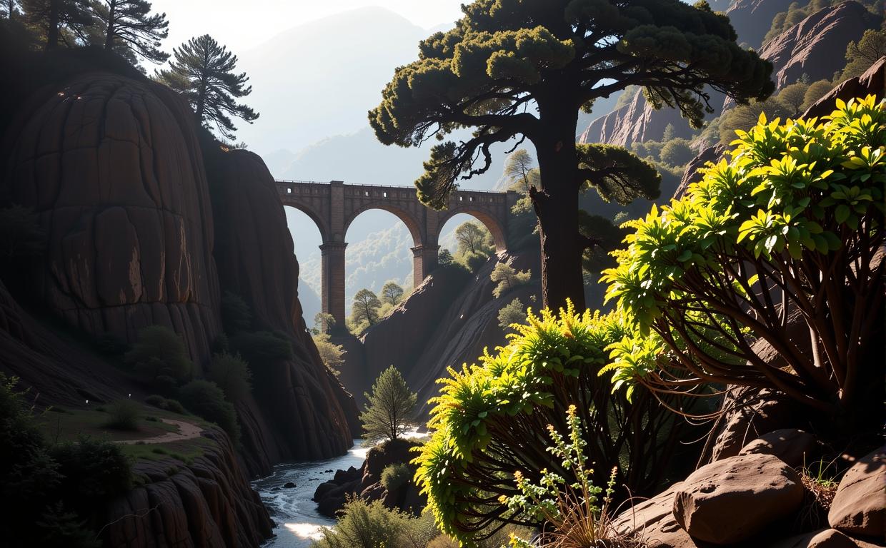 photograph, Golden ratio, over the shoulder shot of a Atari Style Dazzling Dex Takes a Holiday , from inside of a Preposterous The Roman Aqueducts