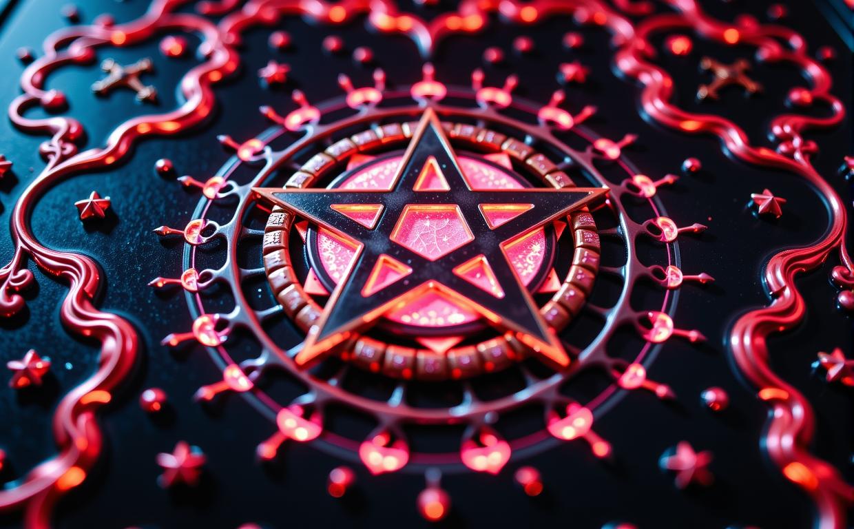 by Gabriel Metsu and Martin Stranka , photograph, intricate background, long shot of a Sri Lankan Pentagram