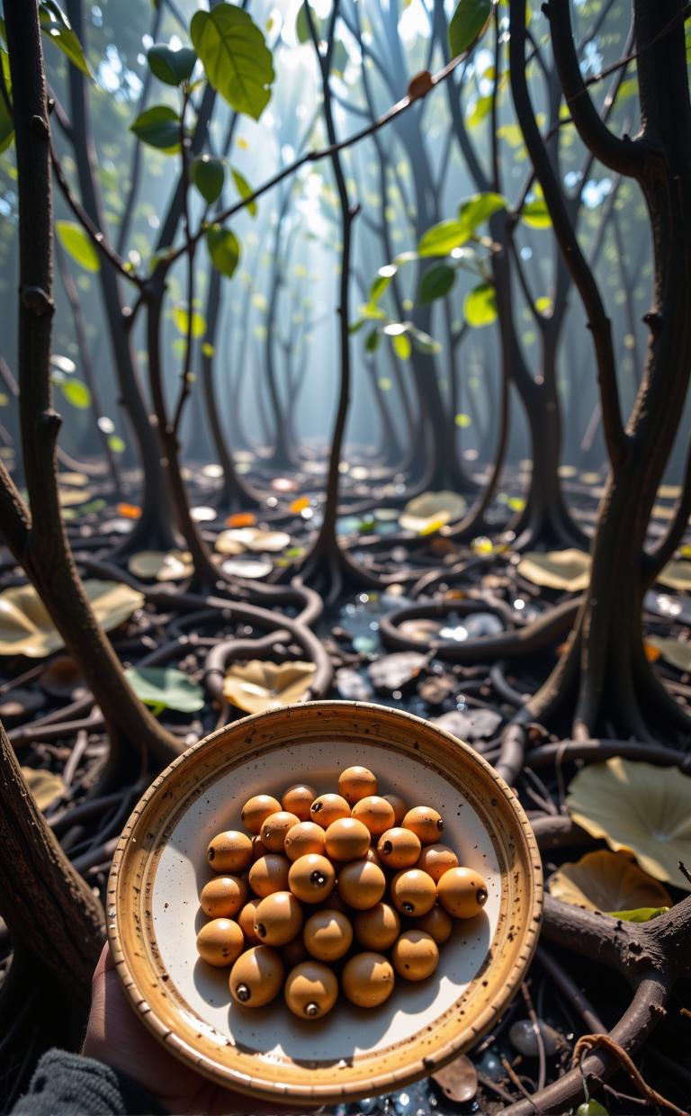 art by Natalia Rak and John Everett Millais , photograph, ethereal, selfie of a Plated Avant Garde Nepalese soybeans