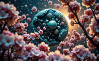 by Paul Fusco and Alex Howitt and M ret Oppenheim , photograph, Golden ratio, extreme wide shot of a Maxed Atari Style Teal and Berry Song Dynasty Extragalactic planet of Awe
