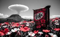 stylized by Janek Sedlar and Miroslav Tich and Gregory Colbert , photograph, lush flower field and Oort cloud in background, Landscape