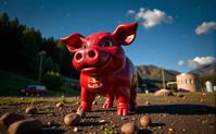 by Tyler Rayburn , photograph, intricate details, medium wide shot of a Callous Fallacious Tibetan pork chops