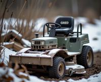 by Marianna Rothen and Germaine Krull , photograph, good looking, modelshoot style shot of a Hungarian Lawn mower of Greed