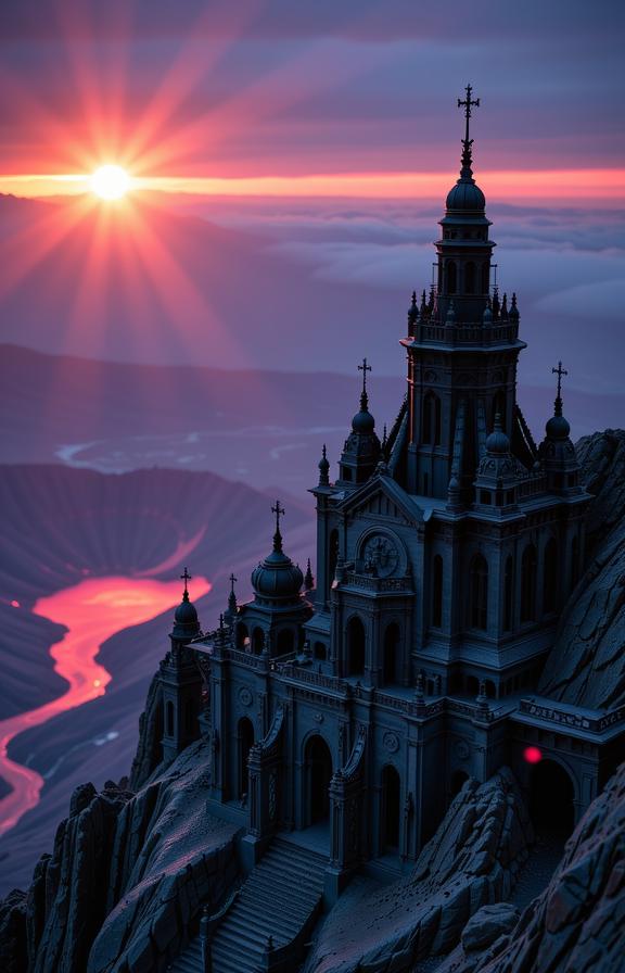 photograph, best quality, long shot of a Black and Lavender The City of a Ice type , it is very Alien and Imaginative