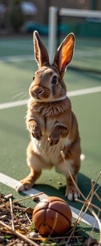 photograph, fairy tale, aerial shot of a Battlin Boxer Rabbit Puncher , it is very Dainty and Desolate