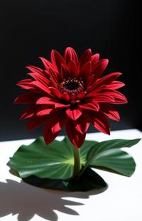 photograph, masterpiece, shoulder level shot of a Maroon Bangladeshi Chrysanthemum , it is very Shy and S