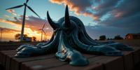 by Anton Mauve , photograph, award winning, POV shot of a D D Necro Slime