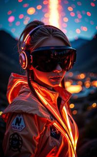 by Martin Rak and Cody Ellingham and Philippe Halsman , photograph, Proud, full body shot of a Battle Pretty Inferno Project