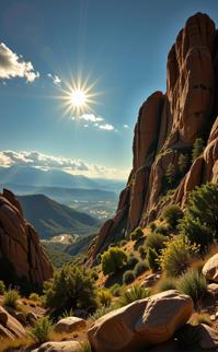 photograph, best quality, Landscape of a Styled Charismatic The Discovery of Strength , majestic