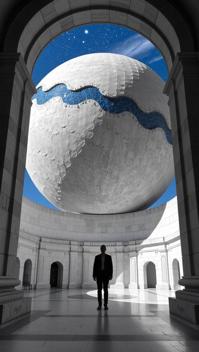by Serge Najjar and Spencer Tunick and Nobuyoshi Araki , photograph, insane details, Studio shot of a Undesired Baggy Western Celestial body