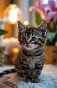 superb Raw digital photo, cheetah print theme , extreme close up shot of a Groovy Furry American Shorthair Kitten , centered Lomography background