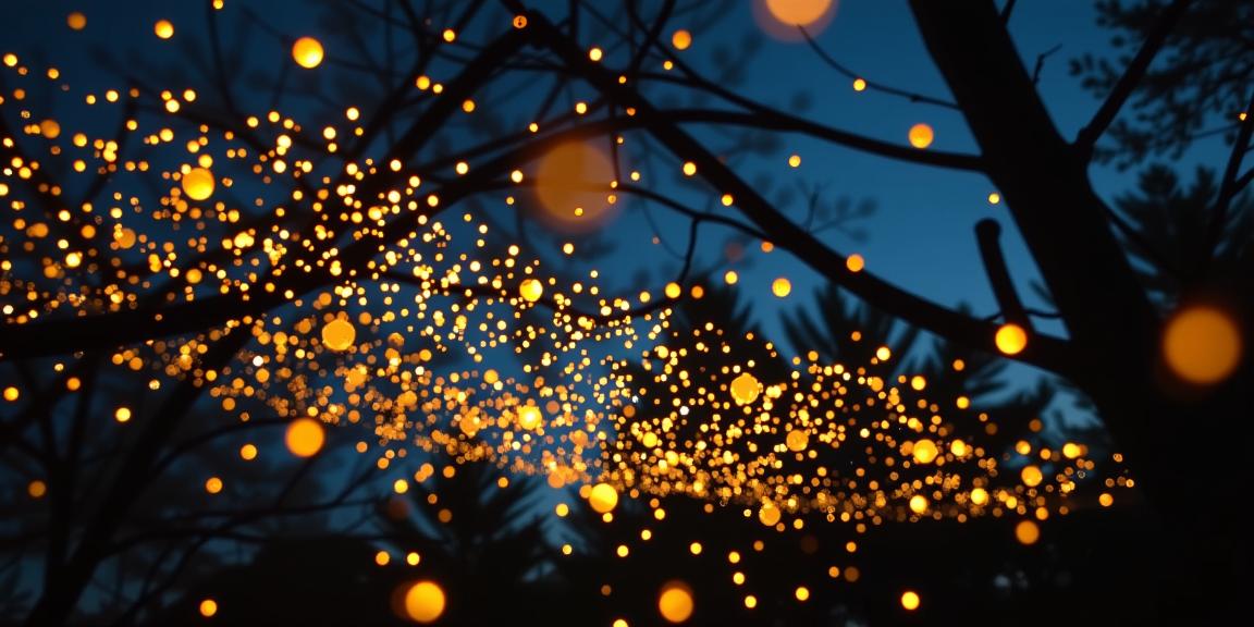 a full shot still photograph shot with a film camera with a The dance of fireflies, a gentle flicker in the darkness, illuminating the night with enchantment , it is very Scrumptious and Skillful