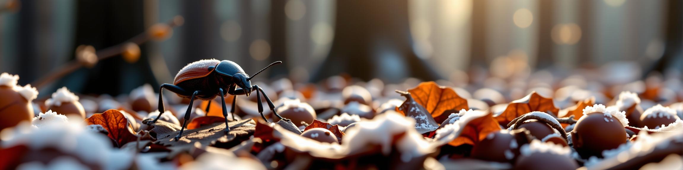 designed by Thomas Canty , dark Physically based render, insane details, Dutch angle shot of a Weevil
