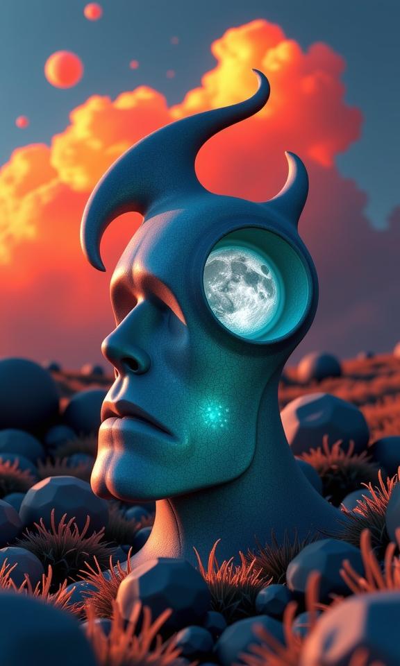 abstract art by Aries Moross and Juan Gim nez and Jason A Engle , dark D isometric render Low poly of a dark surrealism, British Magellanic Clouds , it is very Paradoxical and Gruesome