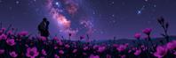 dark Anime, epic, Long exposure of a Normcore Art Blue dark violet I kissed a girl and I liked it , Interplanetary magnetic field background