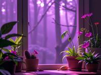 designed by Beatrix Potter and Max Klinger and Fran ois De Nom , superb On pale fluorescent yellow paper, concept art, hip level shot of an electric purple The Spell of Envy