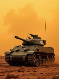 photograph, Light sparkles, full shot of a GS Sherman M , it is very Multi tiered and Incredibly Detailed