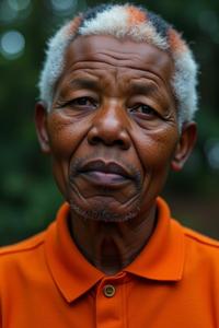 analyst, photograph, hyper detailed, selfie of a stout Burundian Nelson Mandela Mind reader