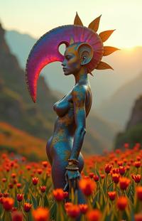 photograph, insane details, side profile of a Psychedelic Techno Claymore , the Claymore is very Resplendent and Dainty