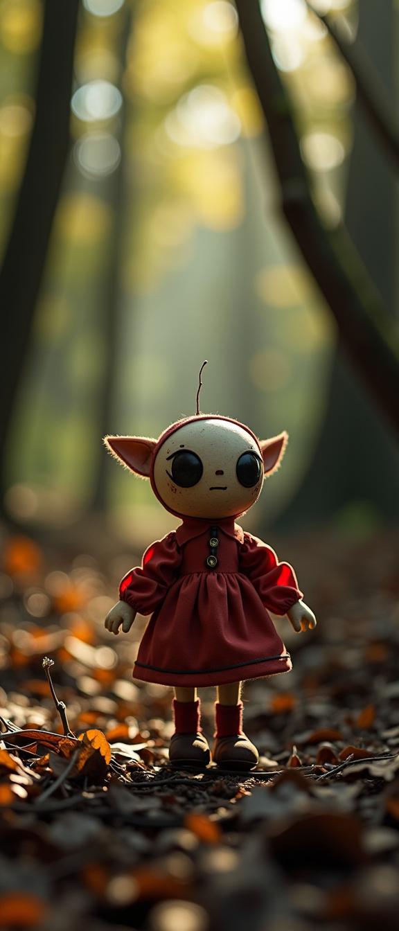 photograph, behance, adorable, angle from above of a Adorable Airy Huguenot Voodoo doll