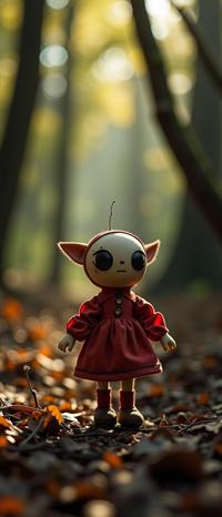 photograph, behance, adorable, angle from above of a Adorable Airy Huguenot Voodoo doll