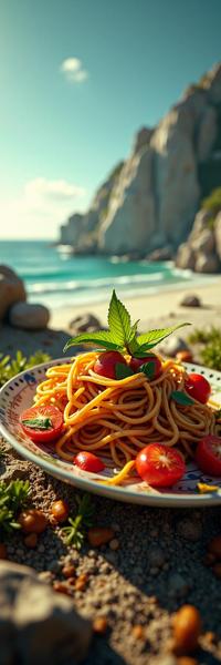 Mad Max universe, photograph, intricate details, aerial shot of a Cyberpunk spaghetti
